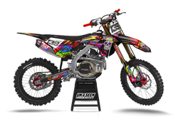 Honda Trippy Donut Pink Graphic Kit - CRF CR XR Models | All Years