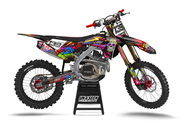Honda Trippy Donut Pink Graphic Kit - CRF CR XR Models | All Years