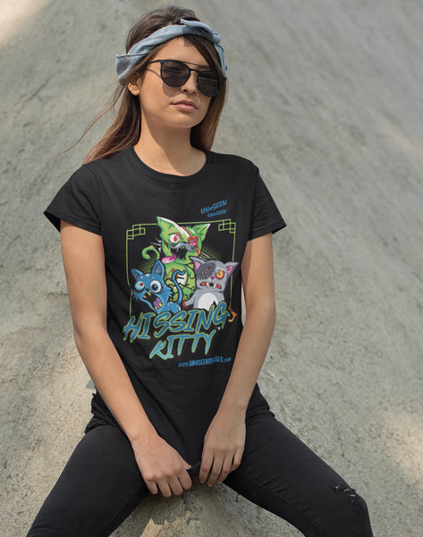 Girls Tee - Hissing Kitty