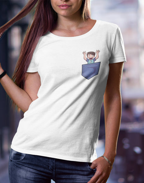 Girls Tee - Rex is in your pocket