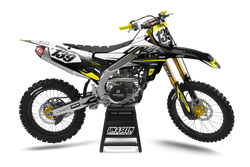 Yamaha Axe Yellow Graphic Kit - YZ YZF WR TTR PW Models | All Years