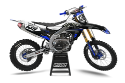 Yamaha Axe Blue Graphic Kit - YZ YZF WR TTR PW Models | All Years