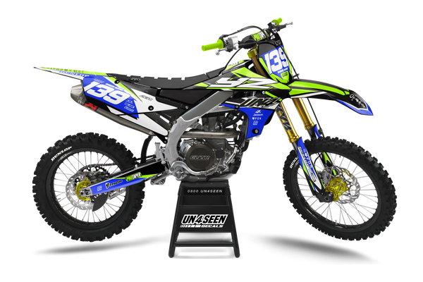Yamaha Willim Green Graphic Kit - YZ YZF WR TTR PW Models | All Years