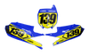 Yamaha Number Background Decals - Slight